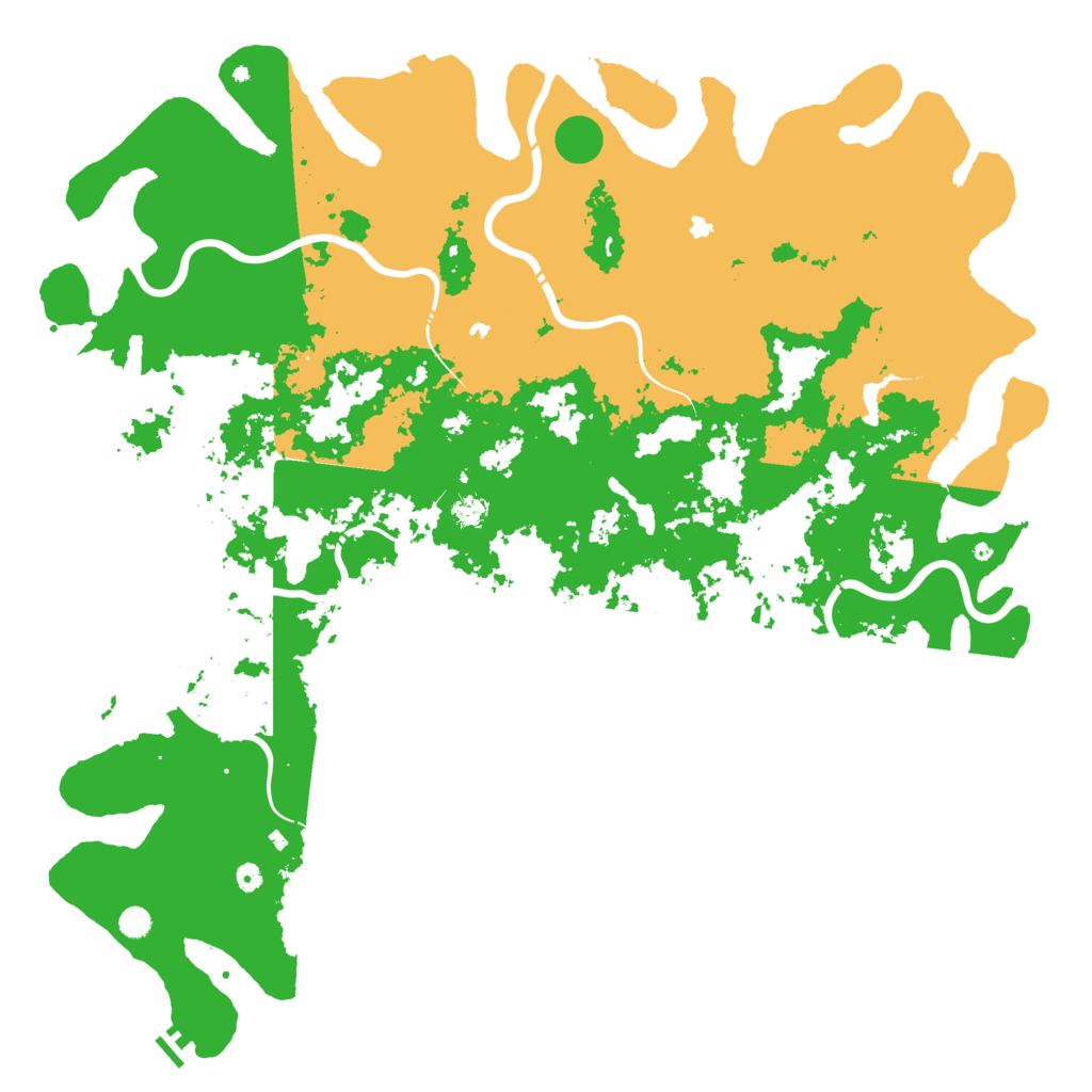 Biome Rust Map: Procedural Map, Size: 6000, Seed: 102029