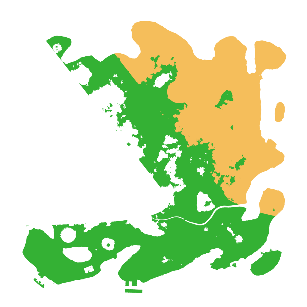 Biome Rust Map: Procedural Map, Size: 3600, Seed: 22101
