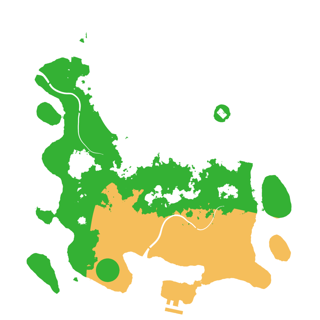 Biome Rust Map: Procedural Map, Size: 3600, Seed: 12101