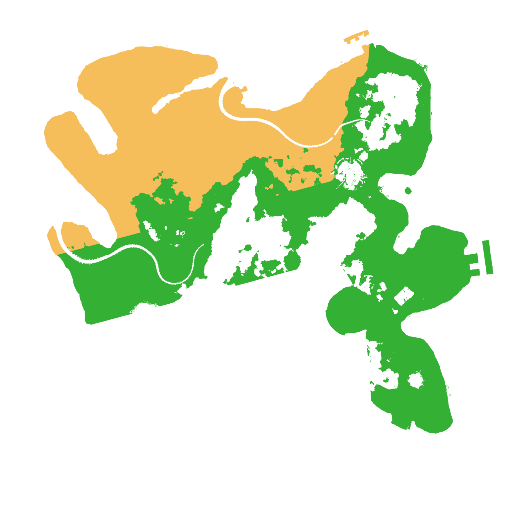 Biome Rust Map: Procedural Map, Size: 3000, Seed: 23067046