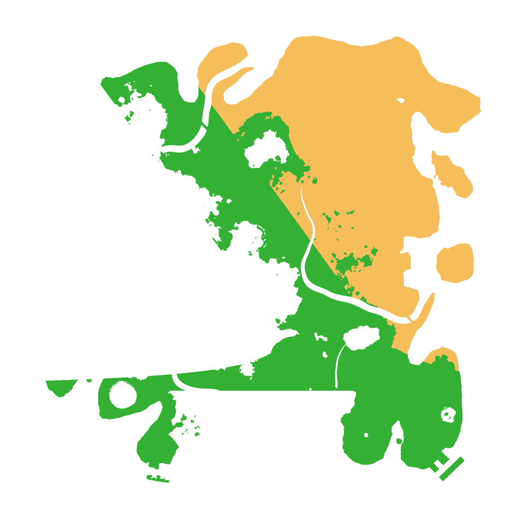 Biome Rust Map: Procedural Map, Size: 3500, Seed: 1505349597