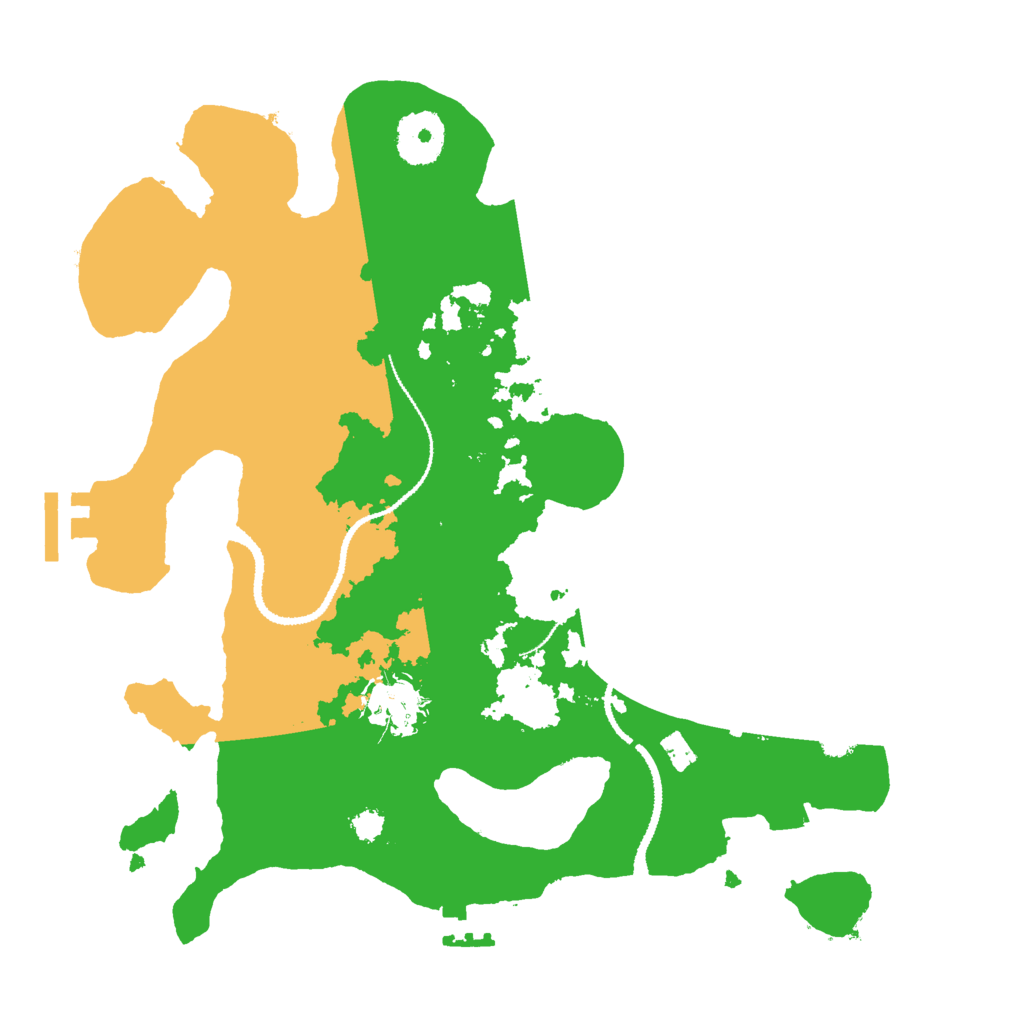 Biome Rust Map: Procedural Map, Size: 3000, Seed: 940974181