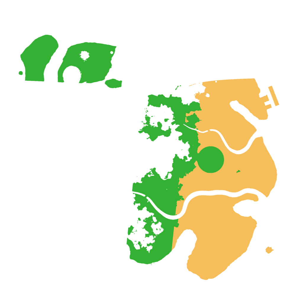 Biome Rust Map: Procedural Map, Size: 3000, Seed: 2127947916