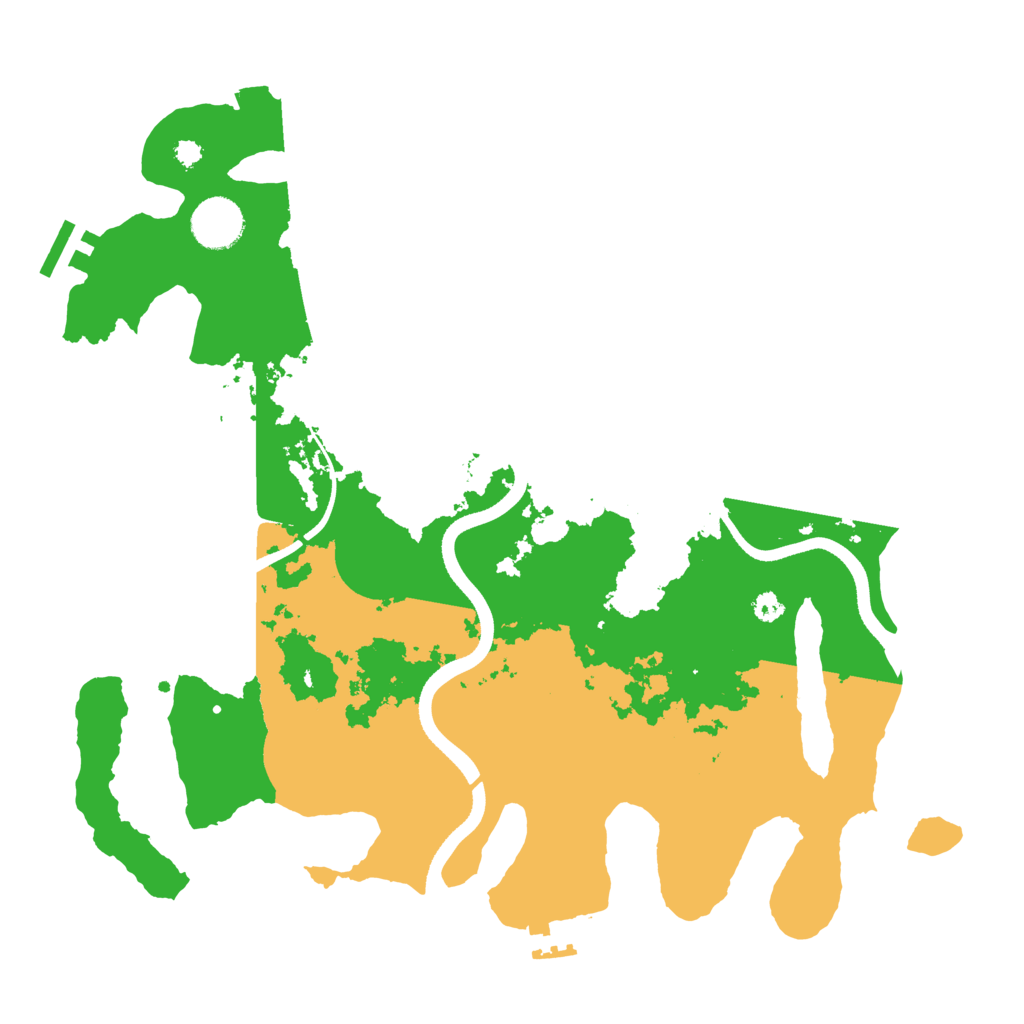 Biome Rust Map: Procedural Map, Size: 3500, Seed: 3994544