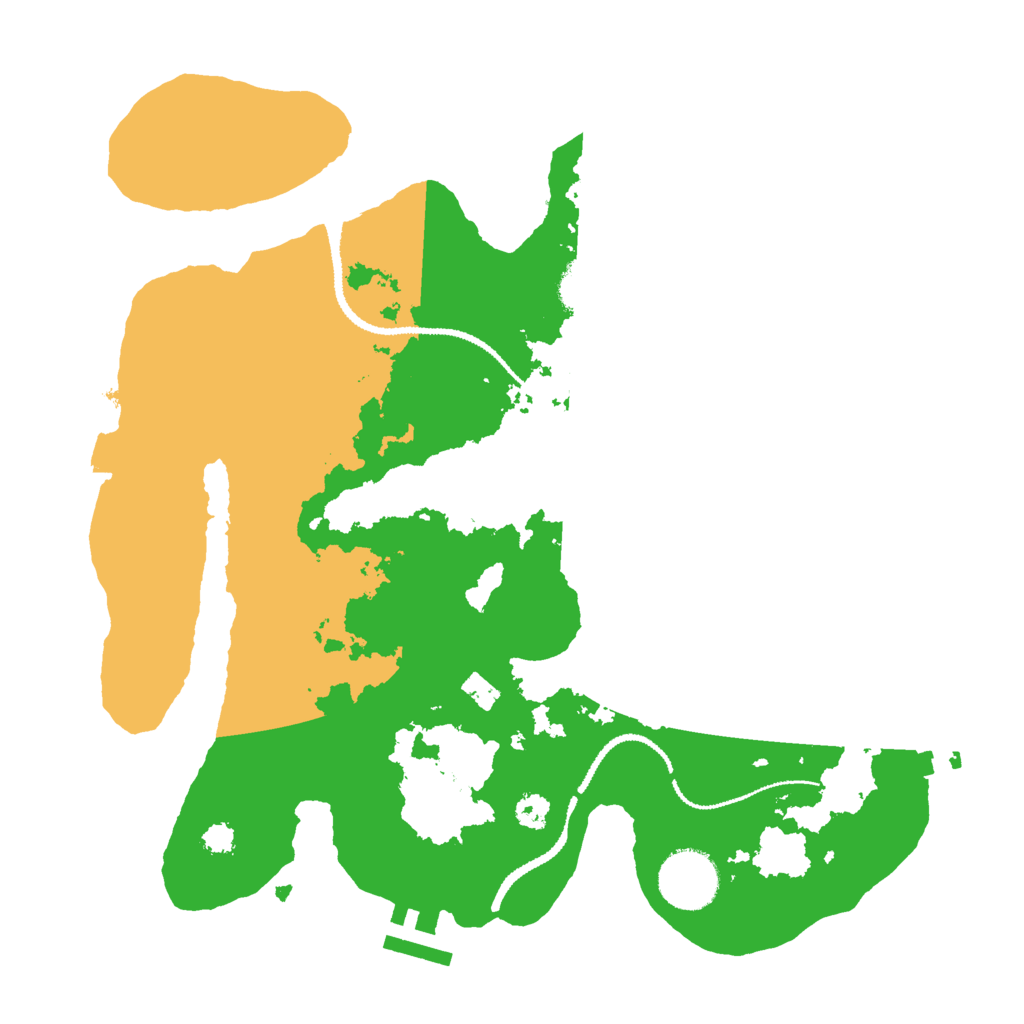 Biome Rust Map: Procedural Map, Size: 3000, Seed: 368279930
