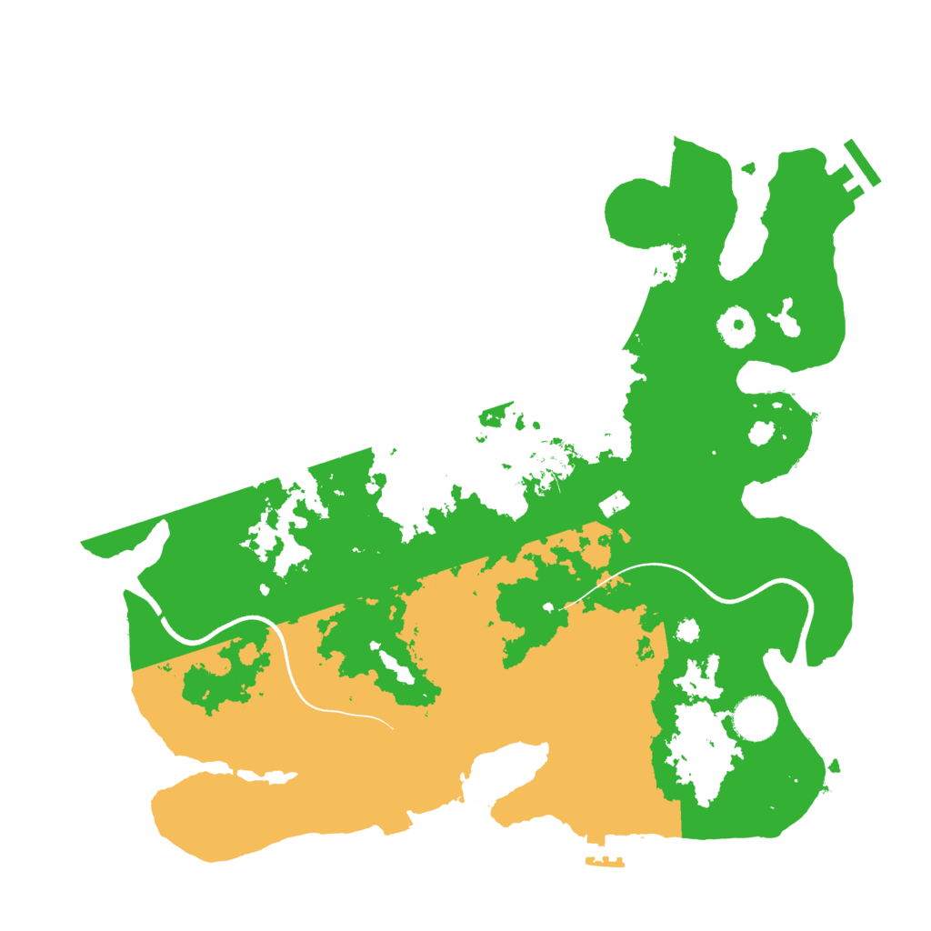 Biome Rust Map: Procedural Map, Size: 3600, Seed: 897541478