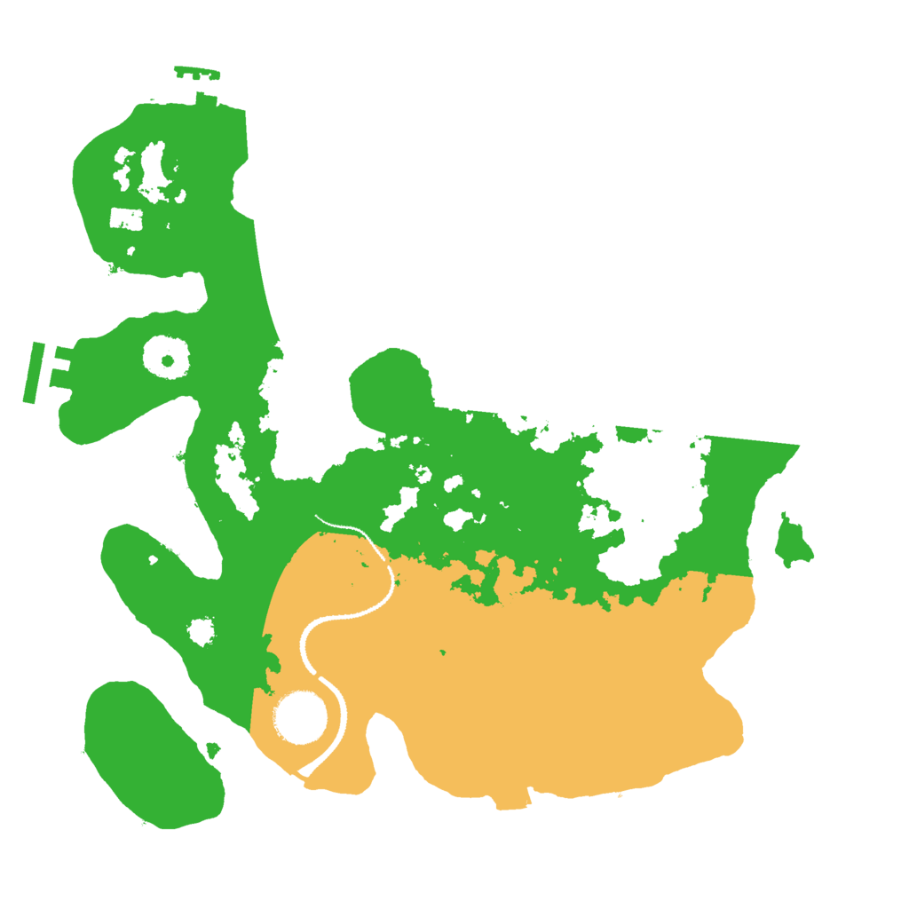 Biome Rust Map: Procedural Map, Size: 3000, Seed: 94534293