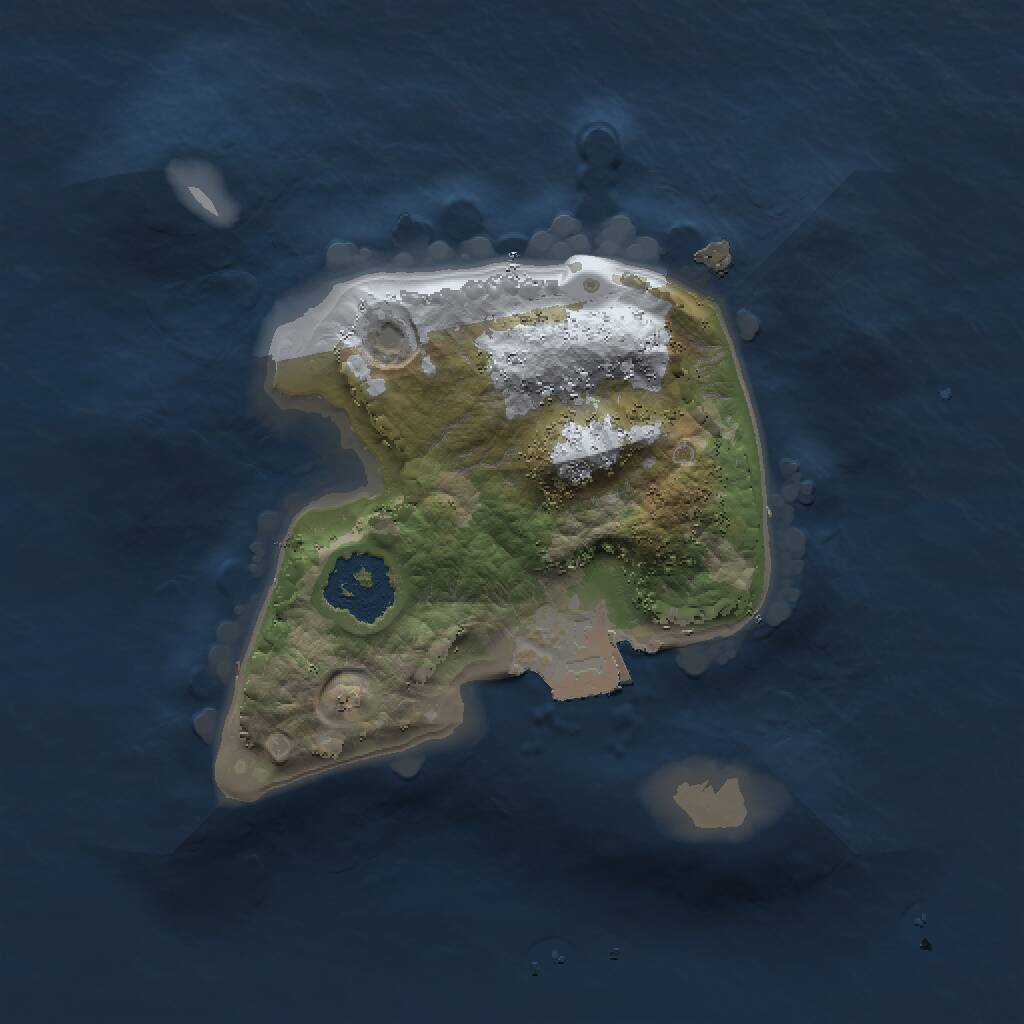 Rust Map: Procedural Map, Size: 1500, Seed: 120330501, 1 Monuments