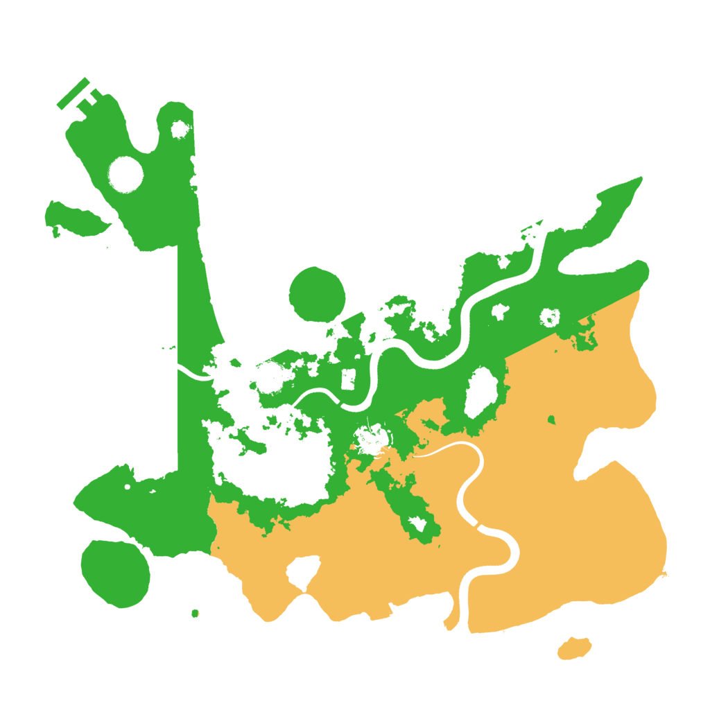 Biome Rust Map: Procedural Map, Size: 3600, Seed: 2037962181