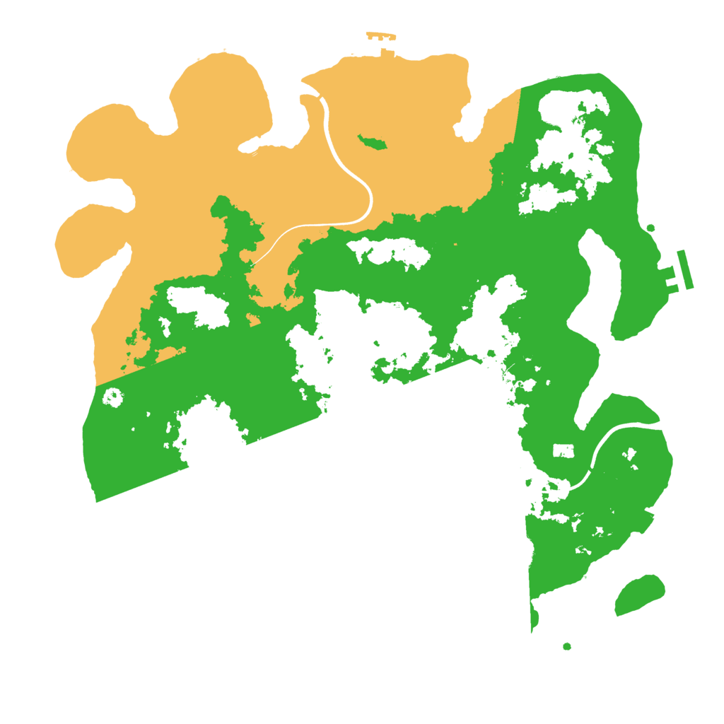 Biome Rust Map: Procedural Map, Size: 3700, Seed: 1326062210