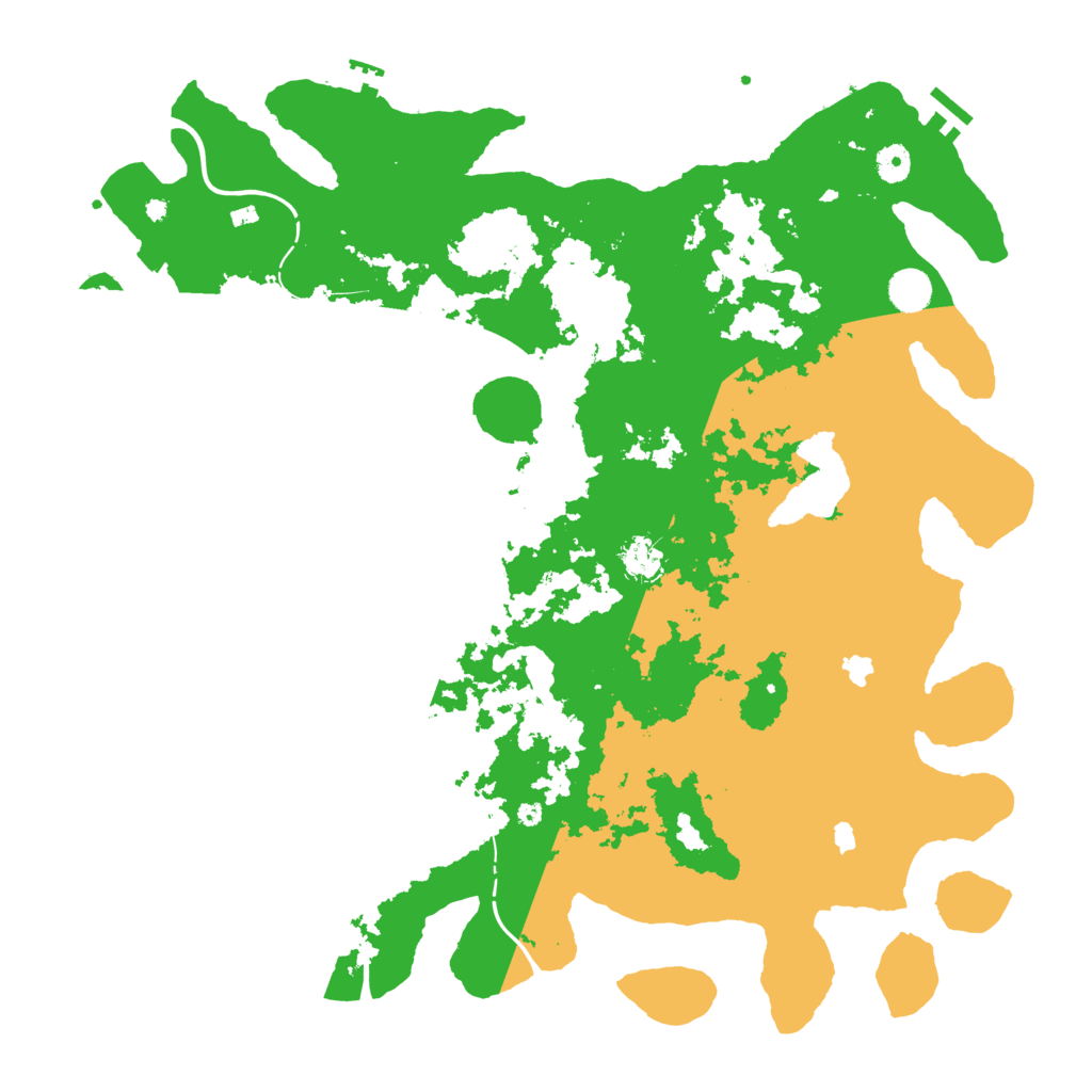 Biome Rust Map: Procedural Map, Size: 4500, Seed: 1986554600