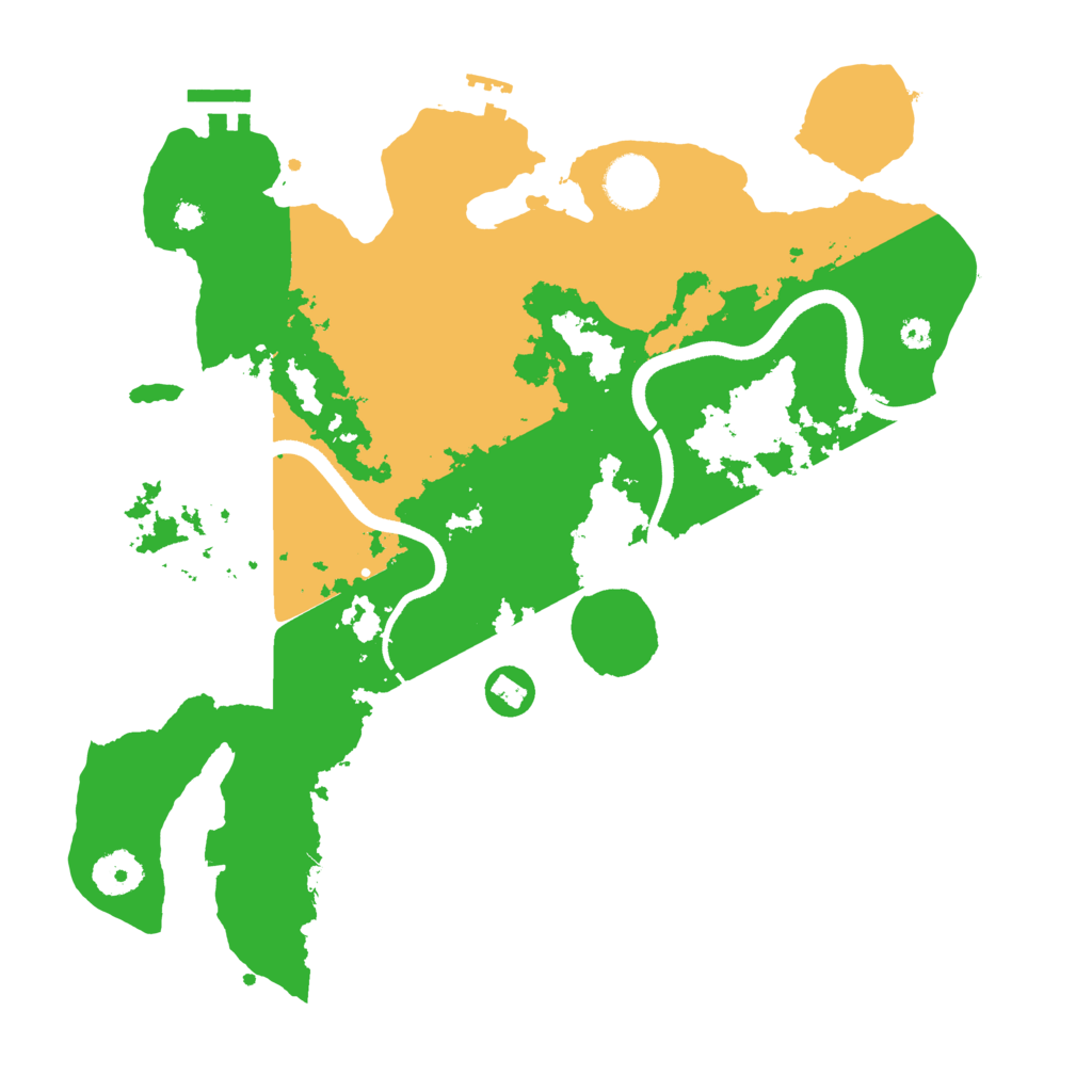 Biome Rust Map: Procedural Map, Size: 3500, Seed: 93826412