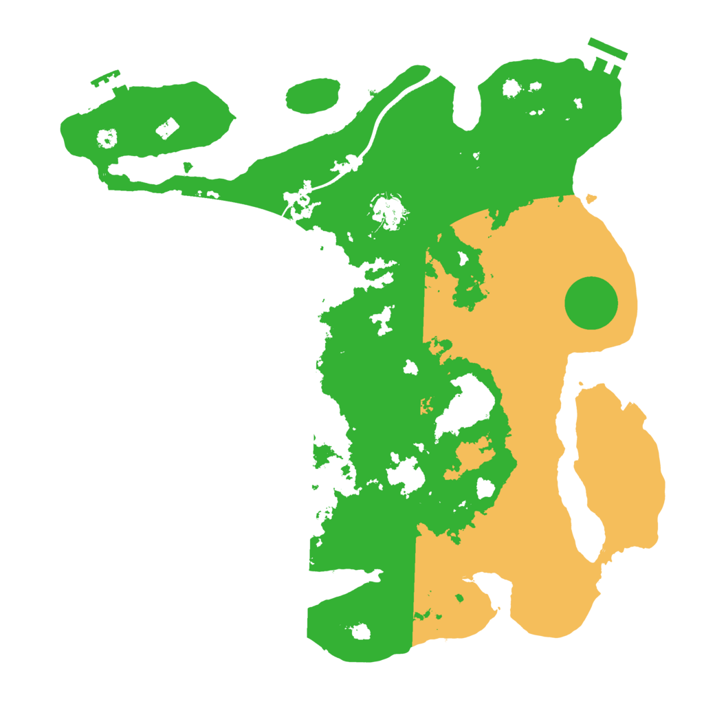 Biome Rust Map: Procedural Map, Size: 3500, Seed: 1415068887