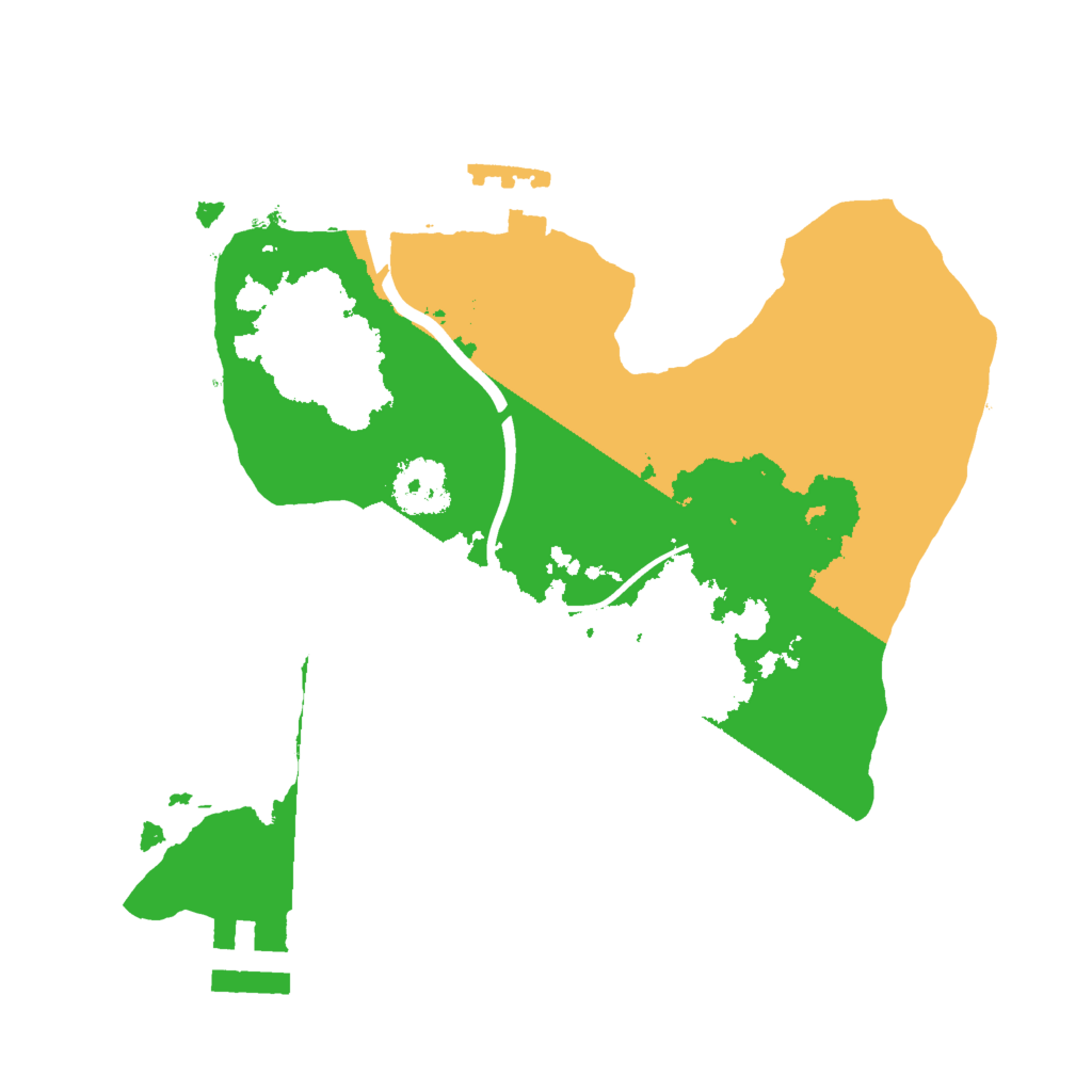 Biome Rust Map: Procedural Map, Size: 2000, Seed: 1437999118