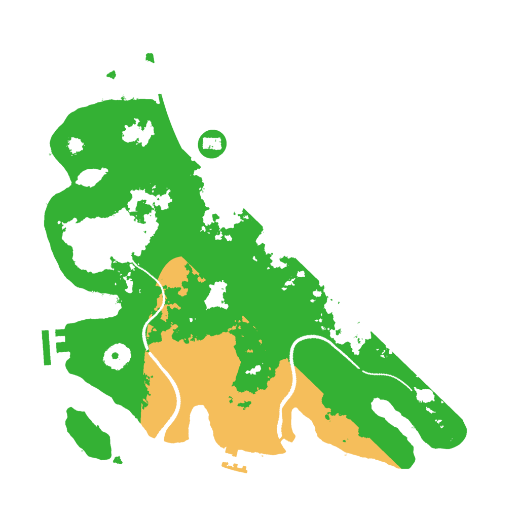 Biome Rust Map: Procedural Map, Size: 3000, Seed: 592362668