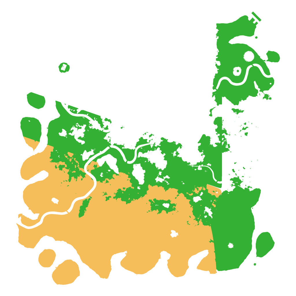 Biome Rust Map: Procedural Map, Size: 5000, Seed: 56748393
