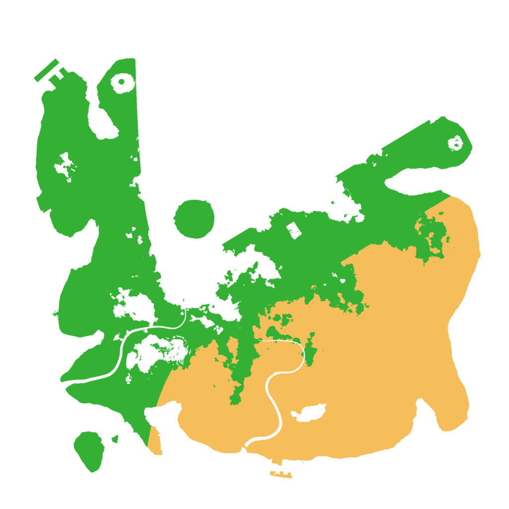 Biome Rust Map: Procedural Map, Size: 3500, Seed: 1541087718