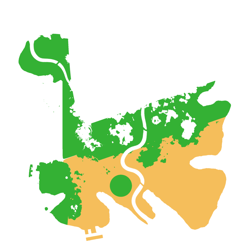 Biome Rust Map: Procedural Map, Size: 3000, Seed: 410158156