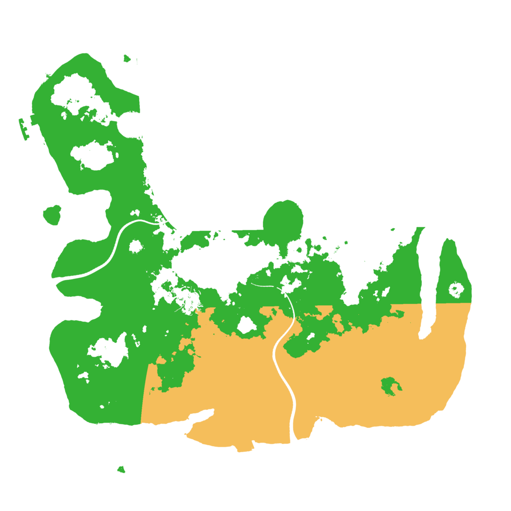 Biome Rust Map: Procedural Map, Size: 3500, Seed: 1594991369