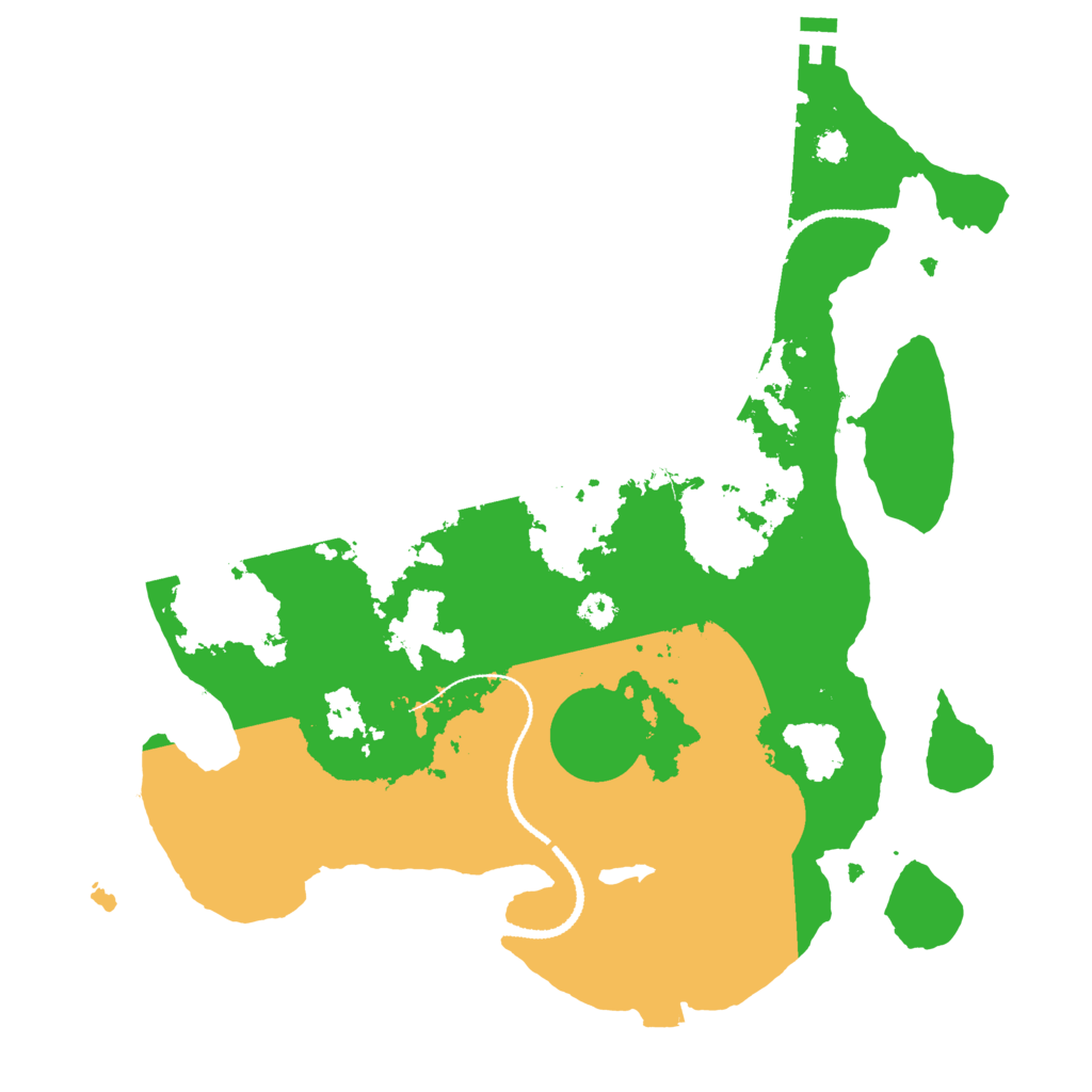 Biome Rust Map: Procedural Map, Size: 3100, Seed: 128347212