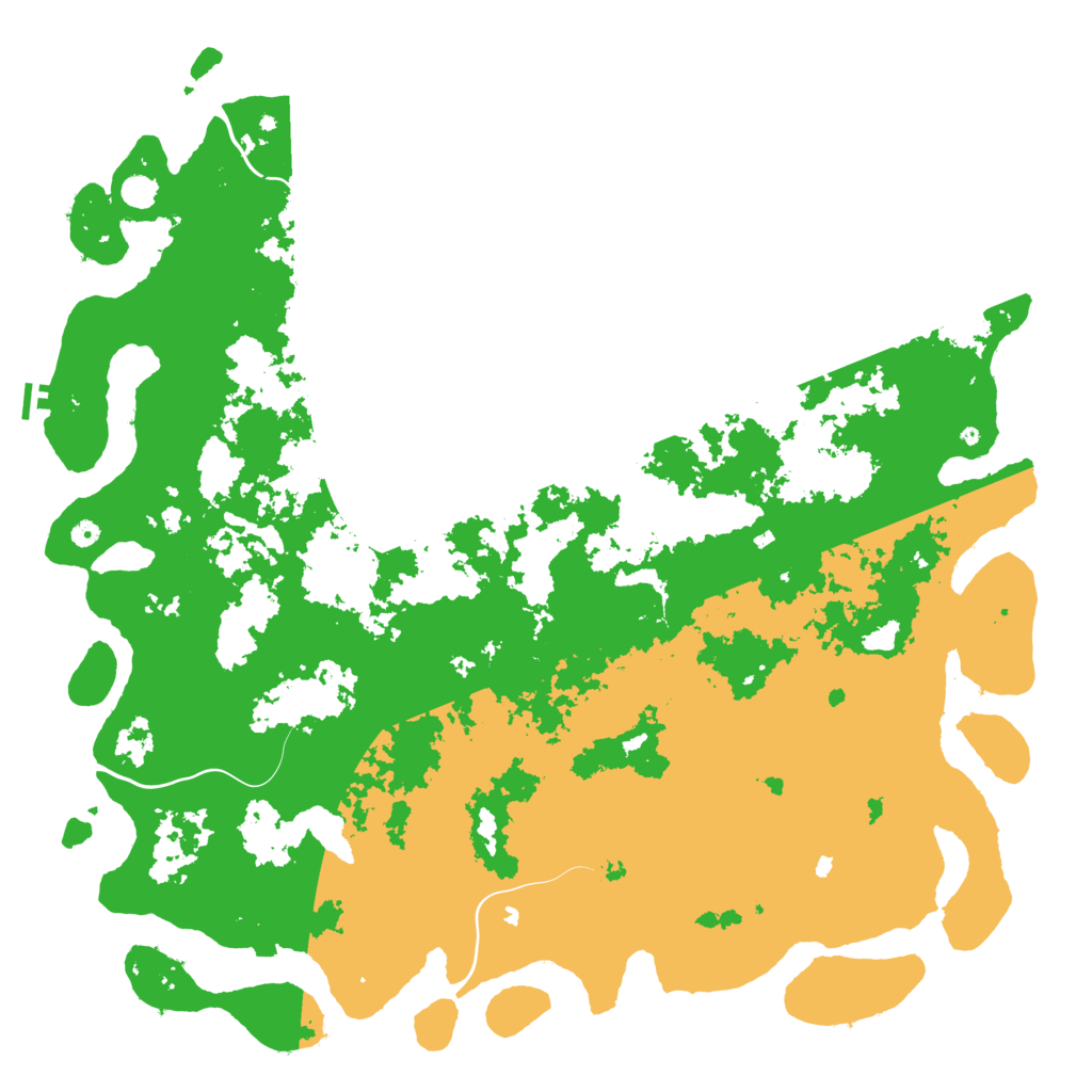 Biome Rust Map: Procedural Map, Size: 6000, Seed: 24041986