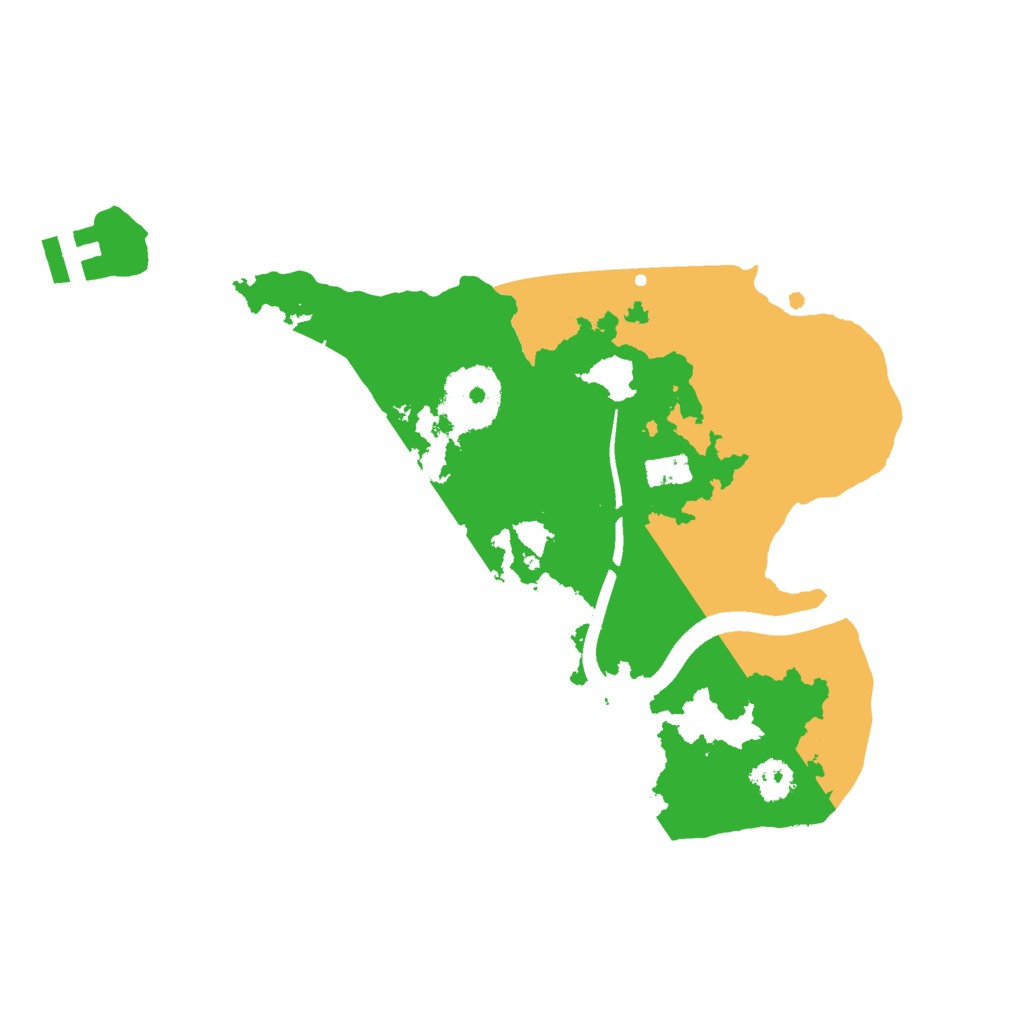 Biome Rust Map: Procedural Map, Size: 2500, Seed: 1642661676