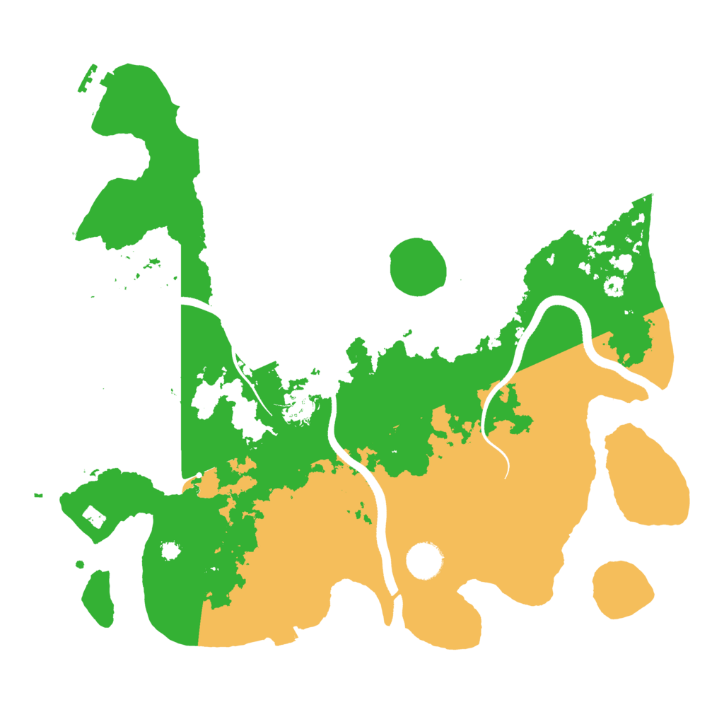 Biome Rust Map: Procedural Map, Size: 3500, Seed: 199522168