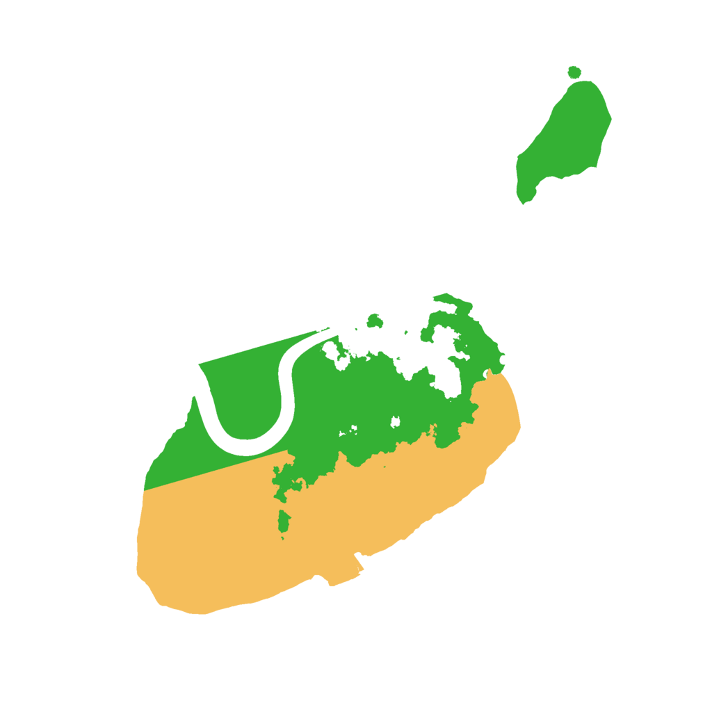Biome Rust Map: Procedural Map, Size: 2200, Seed: 332265643