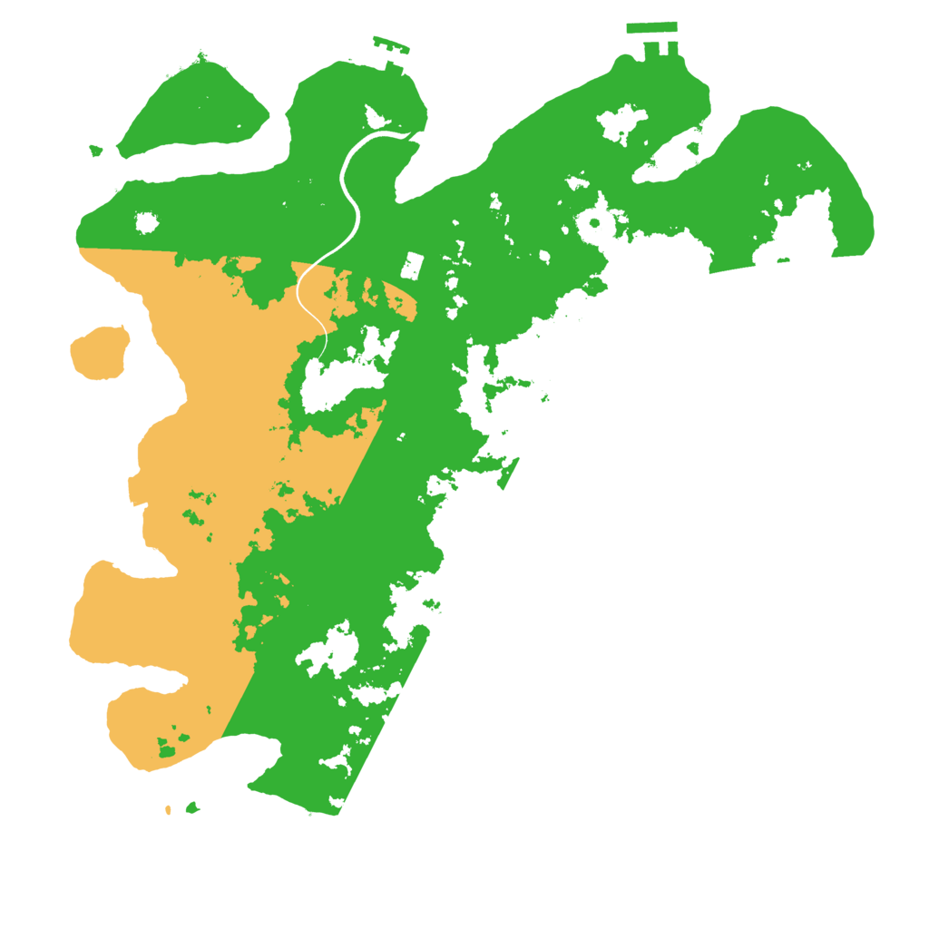 Biome Rust Map: Procedural Map, Size: 3700, Seed: 10702