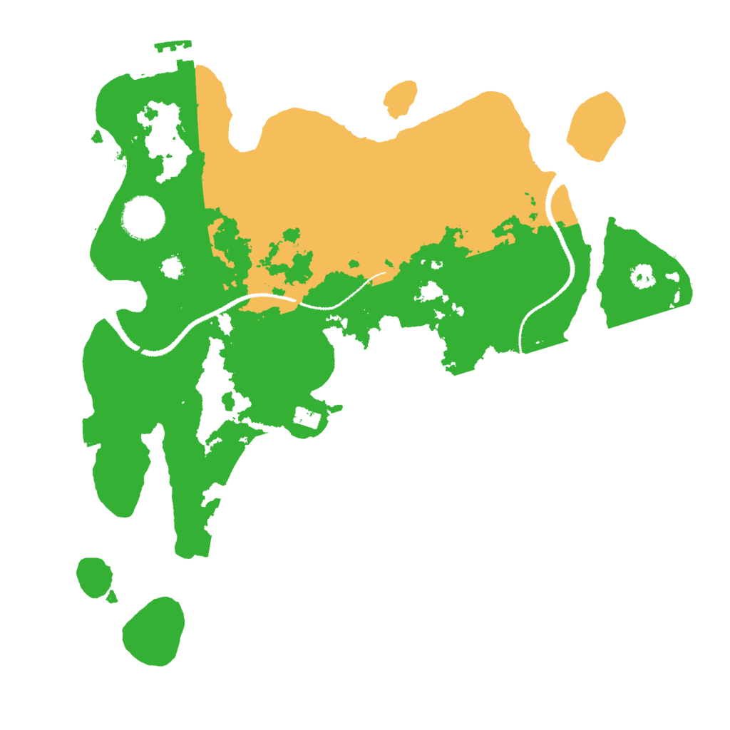 Biome Rust Map: Procedural Map, Size: 3000, Seed: 235272523