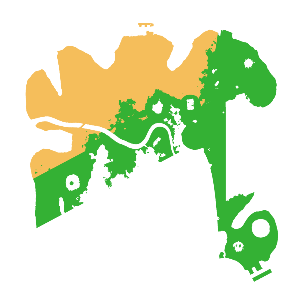 Biome Rust Map: Procedural Map, Size: 3000, Seed: 7649