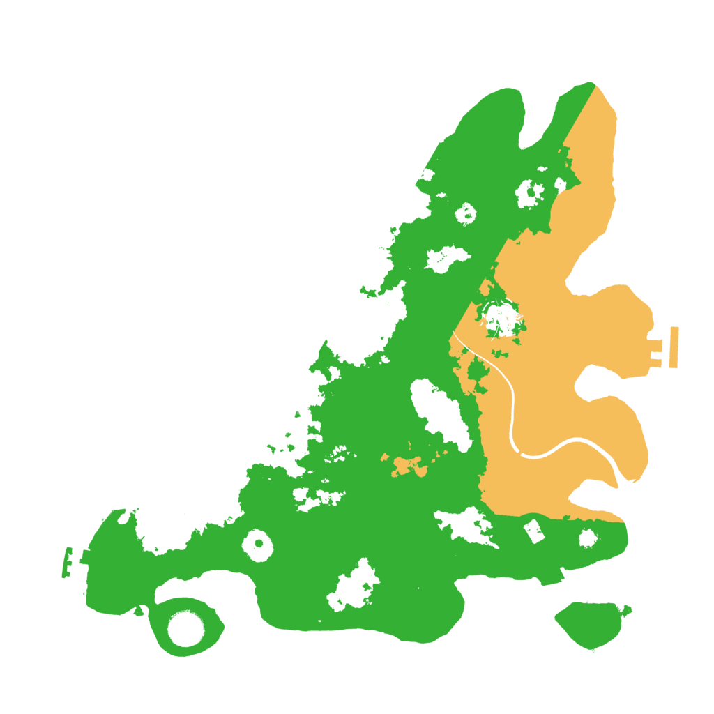 Biome Rust Map: Procedural Map, Size: 3500, Seed: 590984900