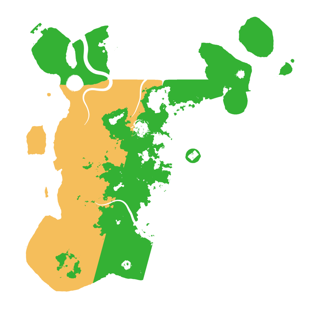 Biome Rust Map: Procedural Map, Size: 3500, Seed: 1985630204