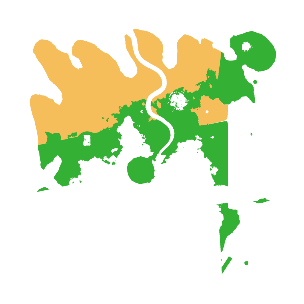 Biome Rust Map: Procedural Map, Size: 3000, Seed: 84495