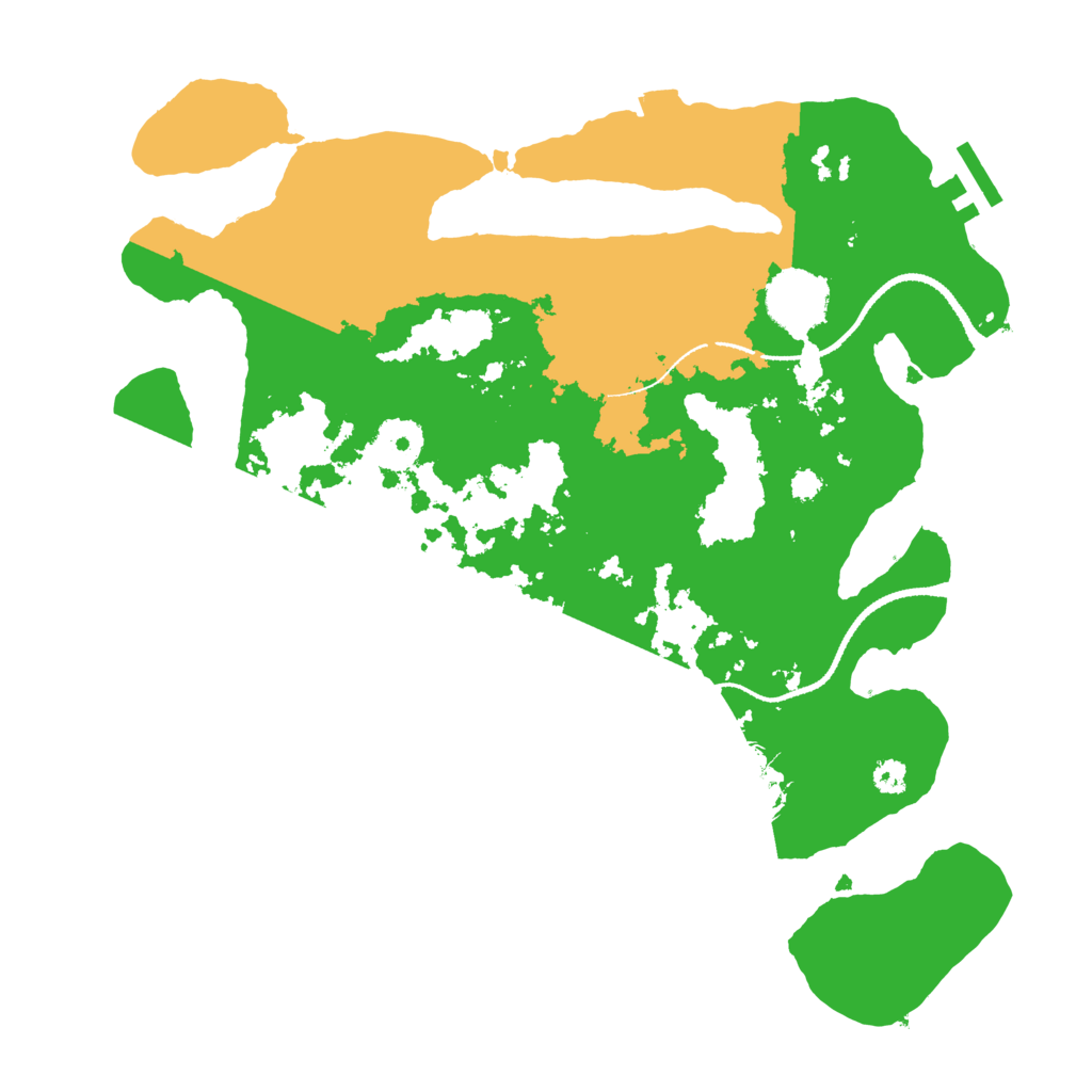 Biome Rust Map: Procedural Map, Size: 3200, Seed: 1551511515