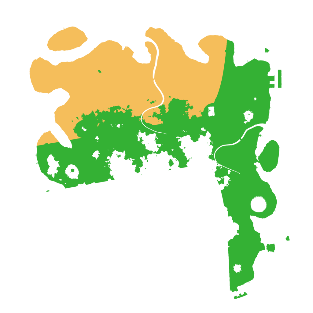 Biome Rust Map: Procedural Map, Size: 3500, Seed: 1234387