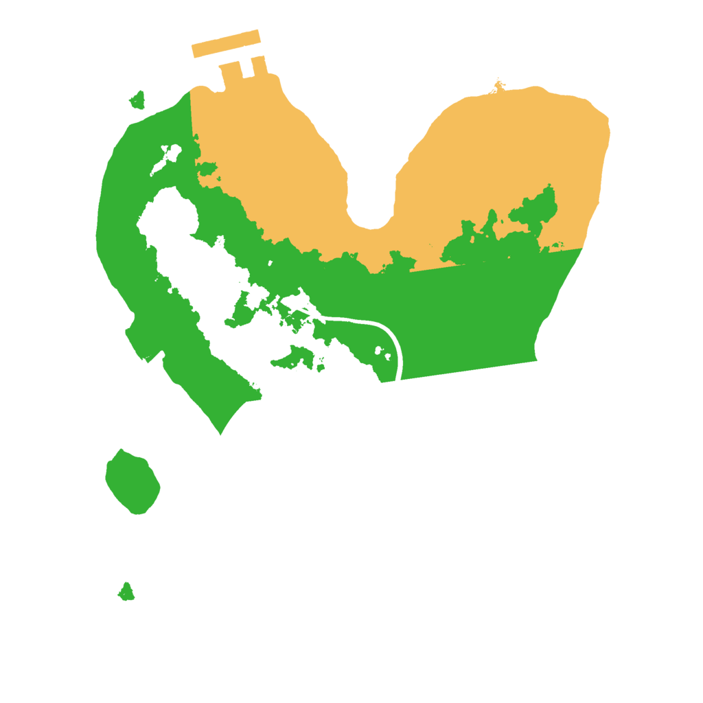 Biome Rust Map: Procedural Map, Size: 2070, Seed: 50000