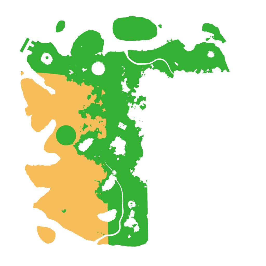 Biome Rust Map: Procedural Map, Size: 3500, Seed: 382205099