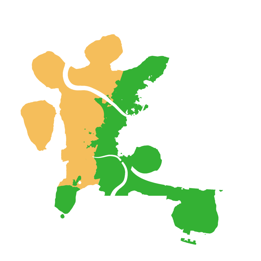 Biome Rust Map: Procedural Map, Size: 2500, Seed: 11070489