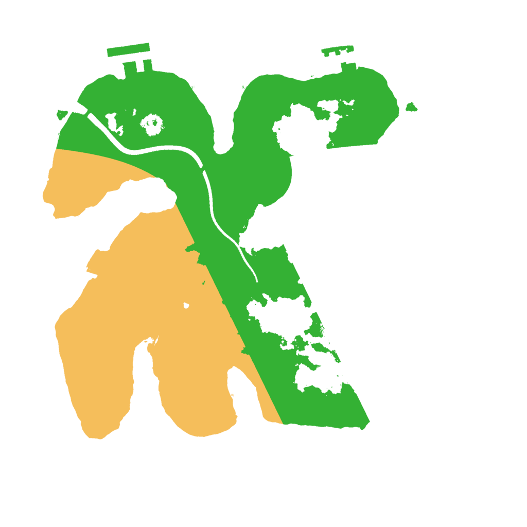 Biome Rust Map: Procedural Map, Size: 2500, Seed: 319151611