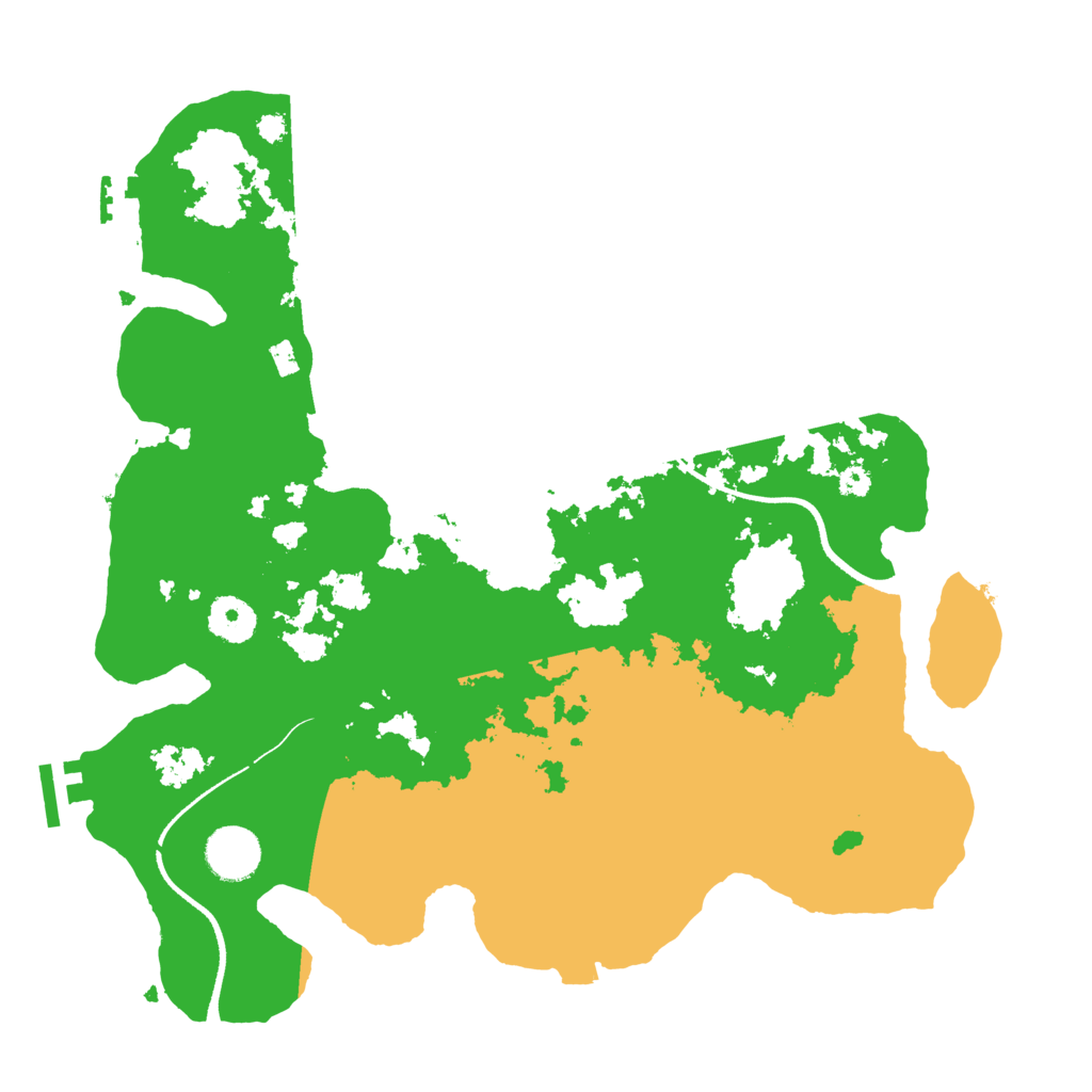 Biome Rust Map: Procedural Map, Size: 3500, Seed: 13295876
