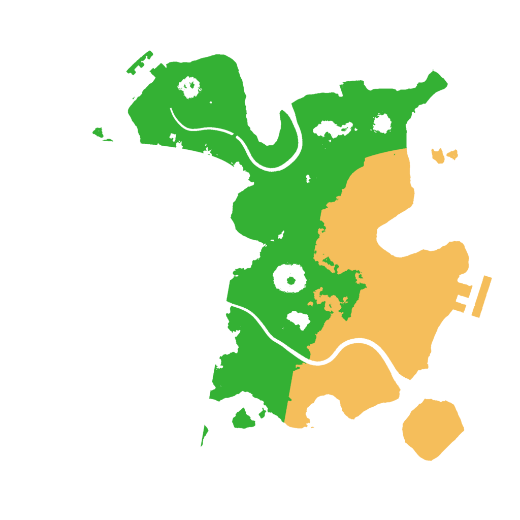 Biome Rust Map: Procedural Map, Size: 2500, Seed: 147647650
