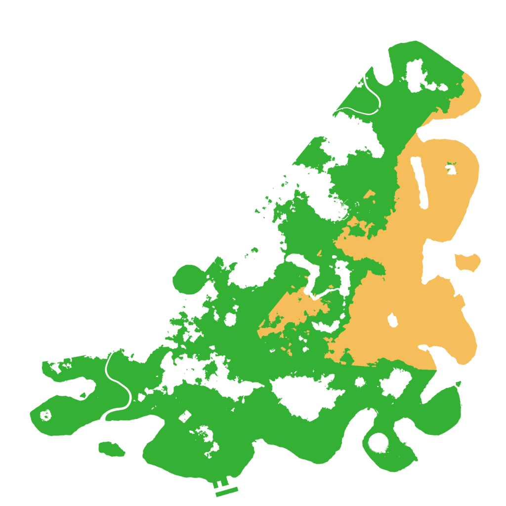 Biome Rust Map: Procedural Map, Size: 4500, Seed: 508741091