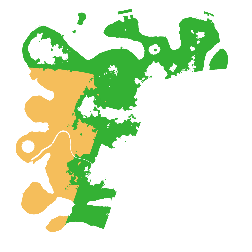Biome Rust Map: Procedural Map, Size: 3500, Seed: 321457243