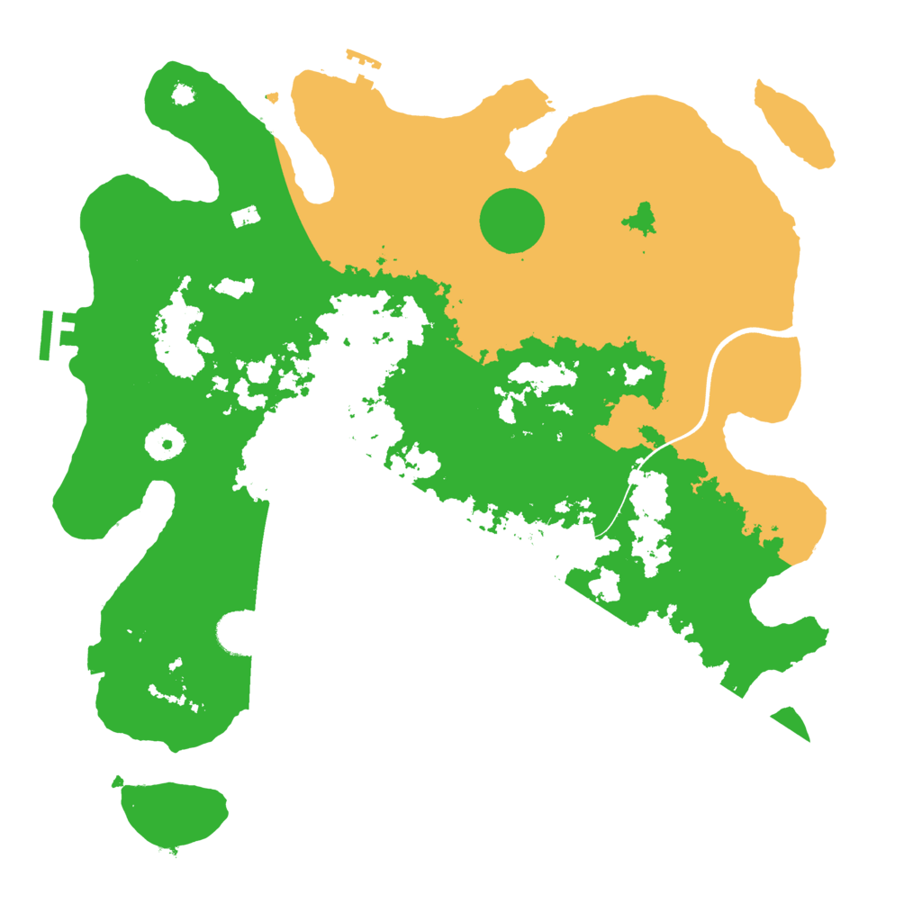 Biome Rust Map: Procedural Map, Size: 3750, Seed: 4819811