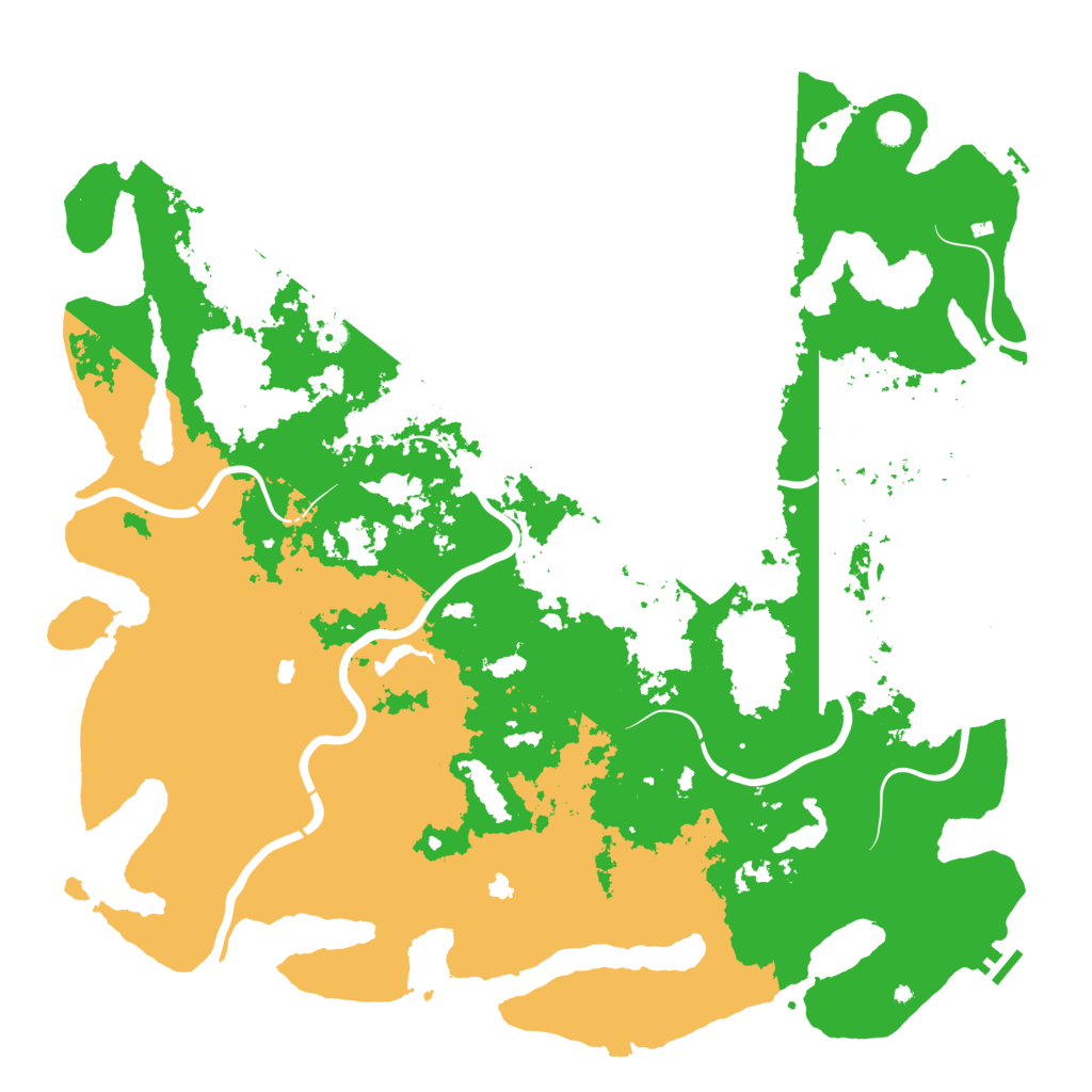 Biome Rust Map: Procedural Map, Size: 5500, Seed: 266594434