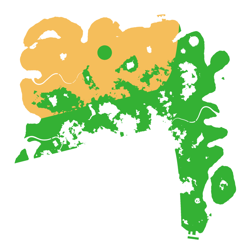 Biome Rust Map: Procedural Map, Size: 4500, Seed: 1789843605