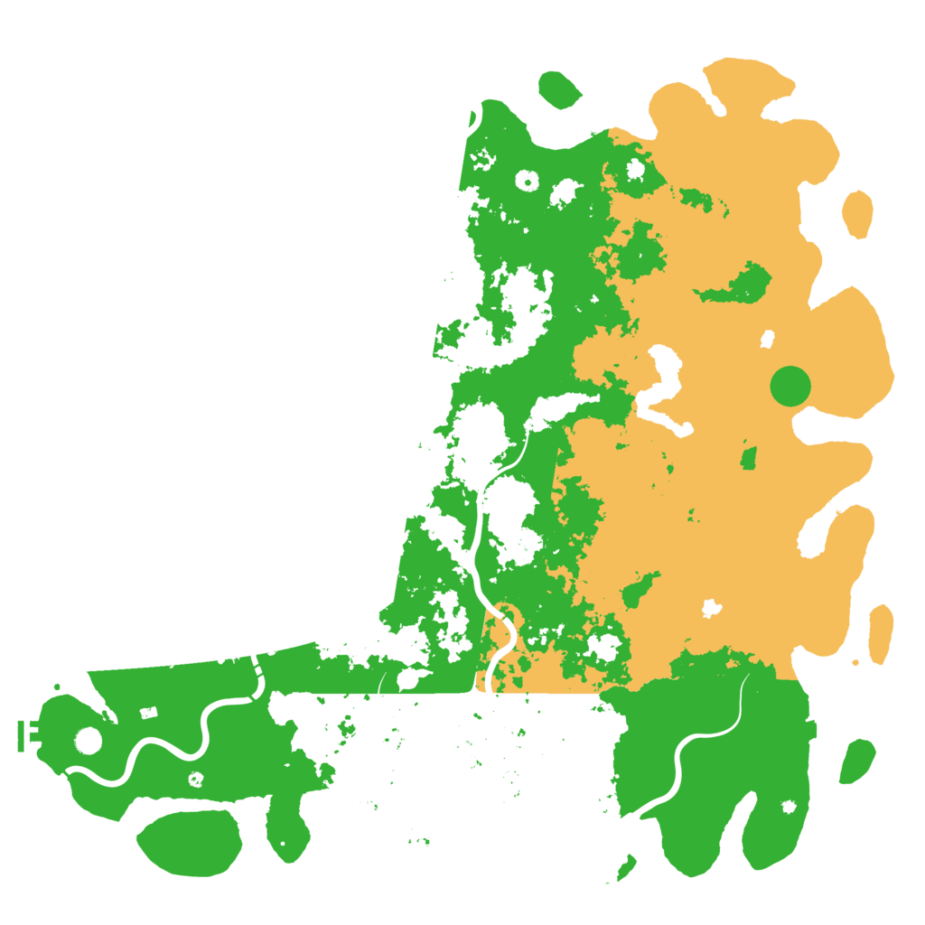 Biome Rust Map: Procedural Map, Size: 6000, Seed: 1990518338