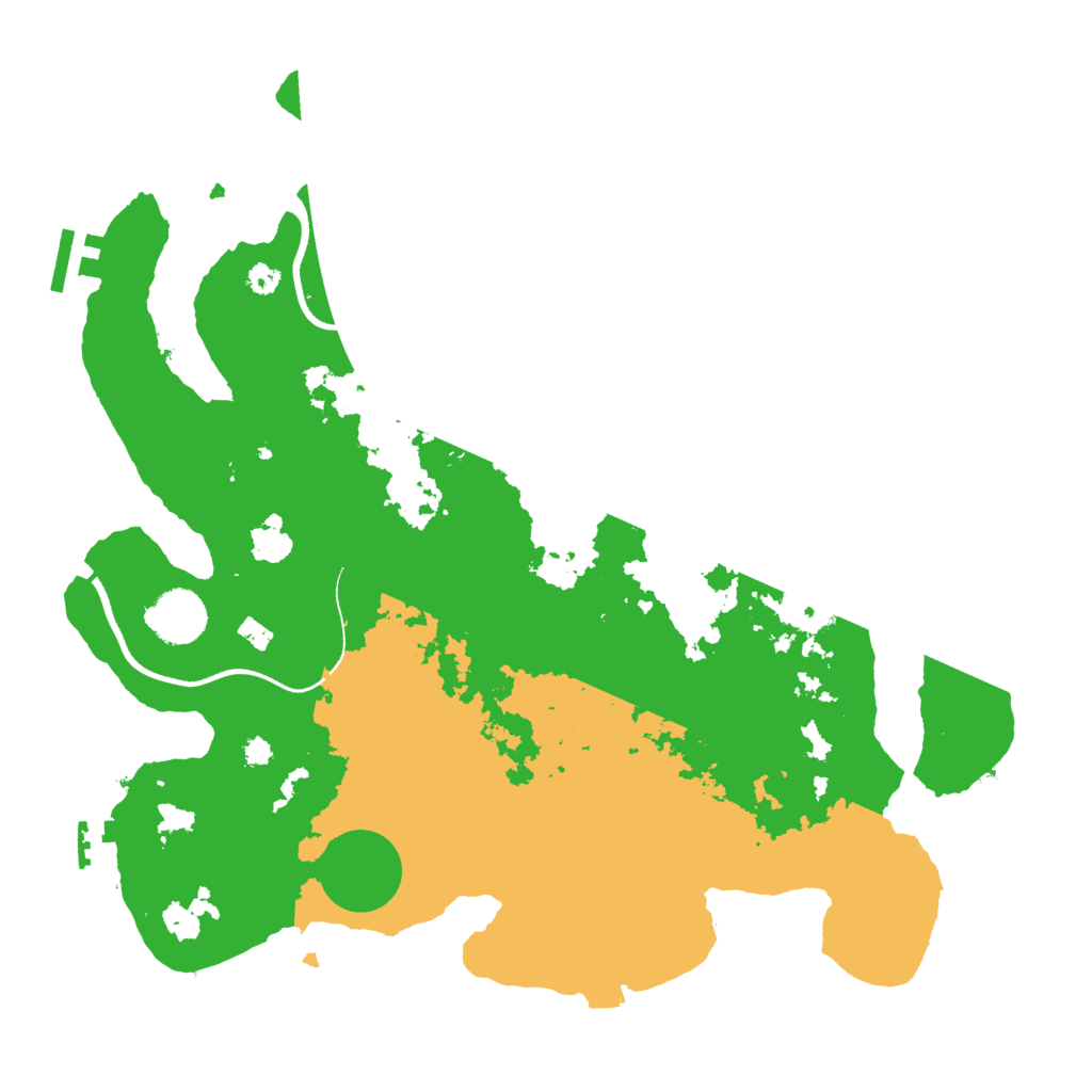 Biome Rust Map: Procedural Map, Size: 3500, Seed: 464