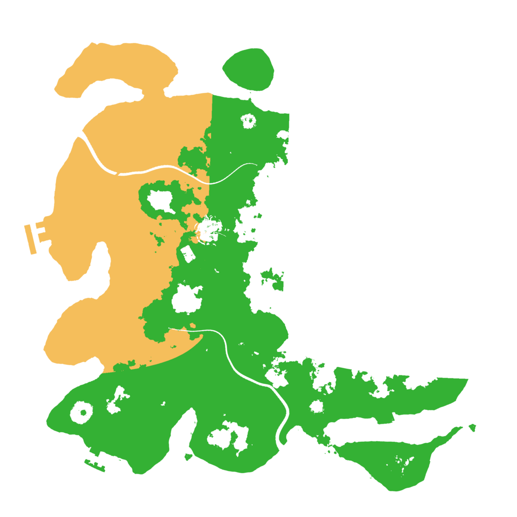 Biome Rust Map: Procedural Map, Size: 3500, Seed: 831750465